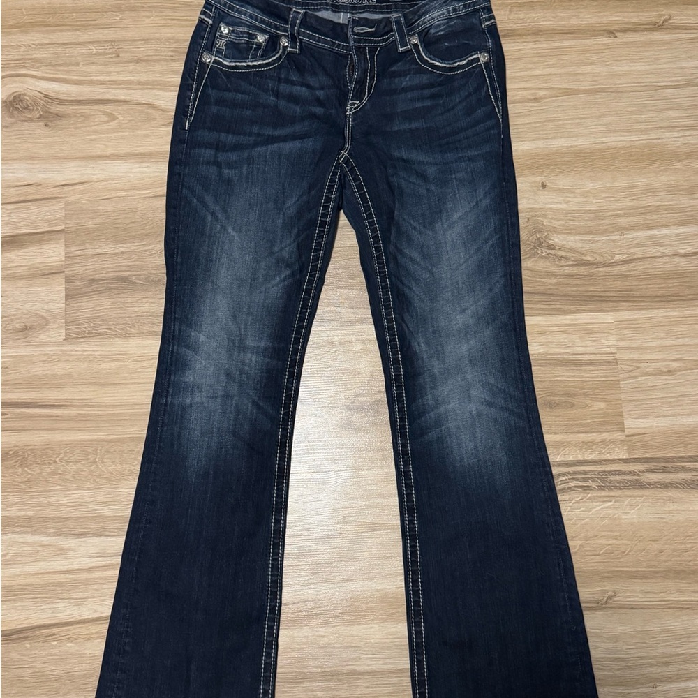 Miss Me Dark Blue Flare Jeans